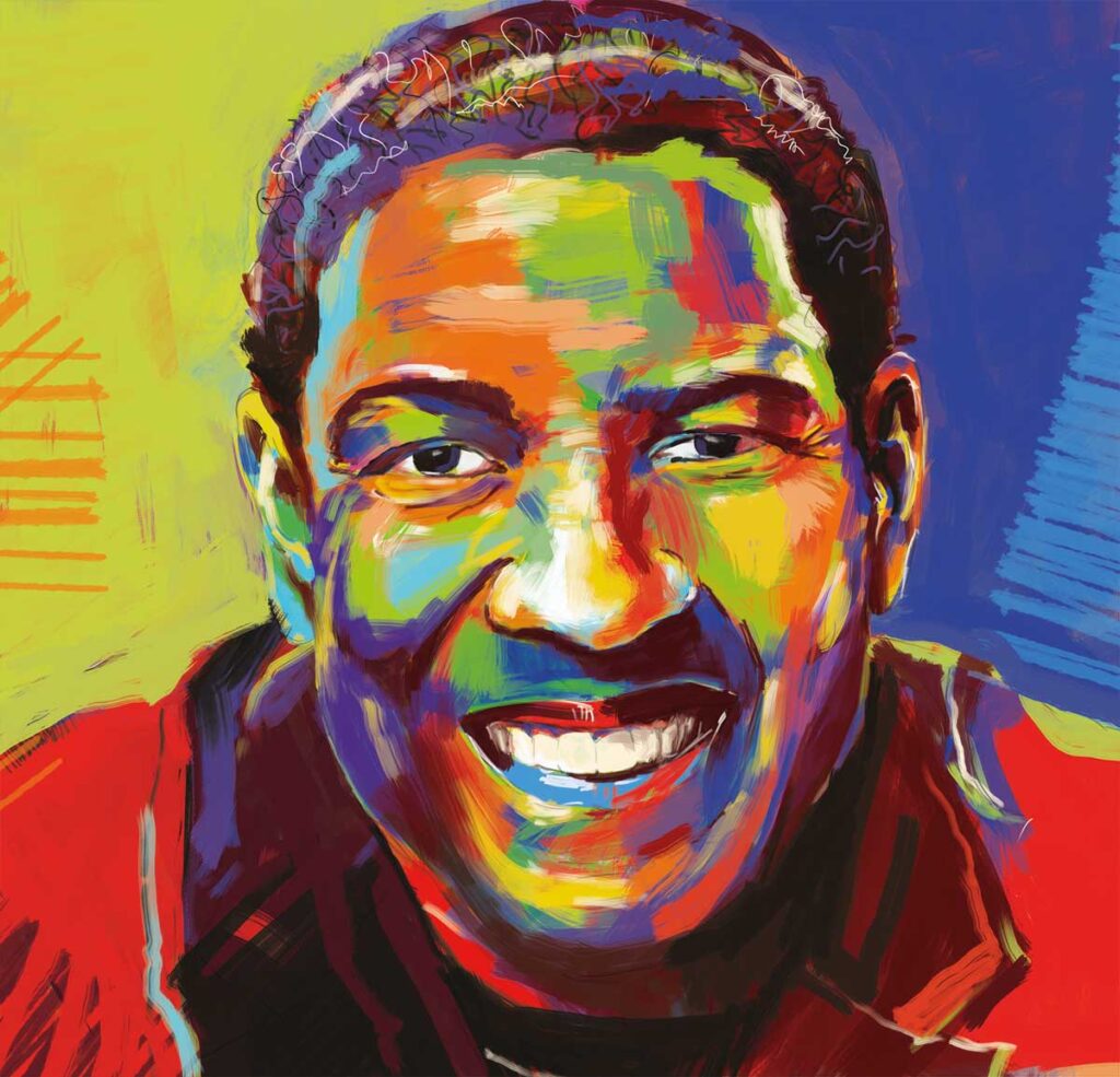 Denzel Washington digital portrait